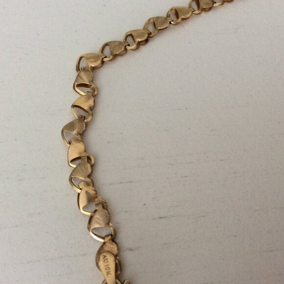 10k solid gold heart necklace, one-of-a-kind - Picture 5 of 9